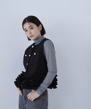 フリルヘムメタルボタンジレ
