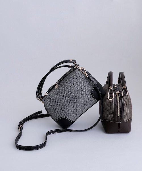 ナチュラルビューティーベーシック（NATURAL BEAUTY BASIC）/ツイードキューブボストンバッグ ツイードキューブボストンバッグ｜ナチュラルビューティーベーシックの