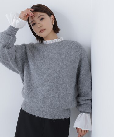 2wayヘアリーカーディガン