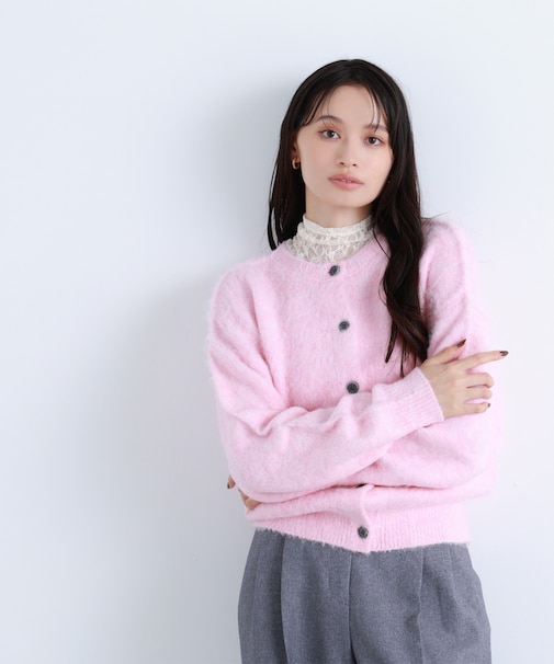 2wayヘアリーカーディガン