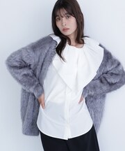 デザインラッフルブラウス
