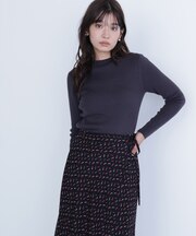 ウールブレンドニットシリーズ モックネック