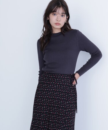 ウールブレンドニットシリーズ モックネック