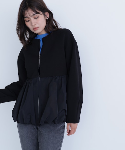 ダンボールドッキングペプラムブルゾン