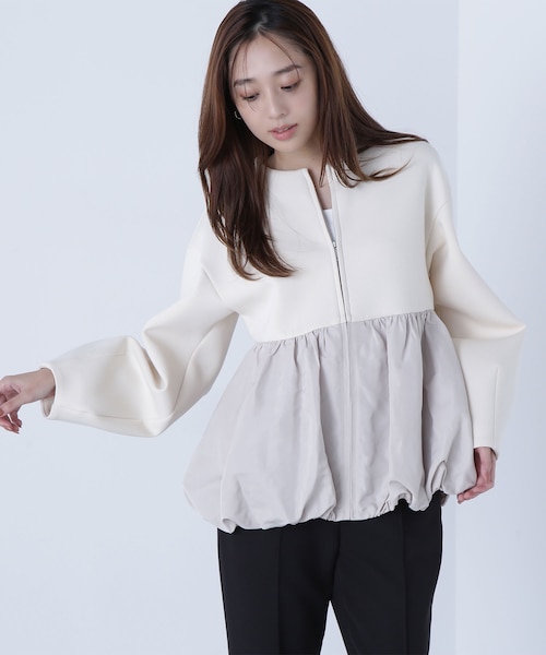 美品　TO BE CHIC ペプラム　ブルゾン　リモンタ 美品 TO BE CHIC ペプラム ブルゾン リモンタ 美品 TO BE CHIC