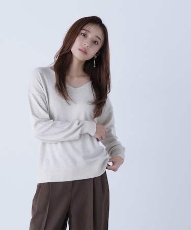 FOX混ジェントリーシリーズ Vネックニット