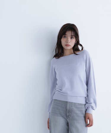 FOX混ジェントリーシリーズ ボートネックニット