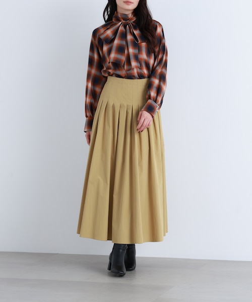 N.Natural Beauty Basic ティアード　プリーツ　スカート　M N. Natural Beauty Basic*｜ティアードプリーツスカート | Rakuten
