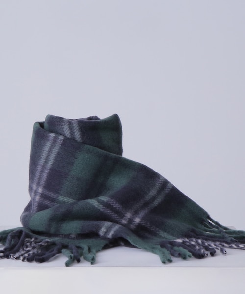 ソフトブークレーチェックマフラー｜ナチュラルビューティーベーシック