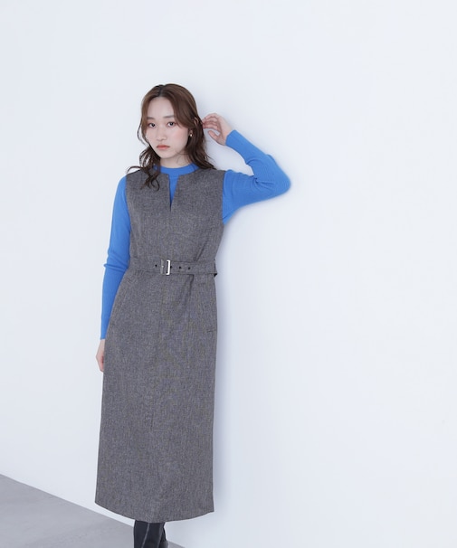 キーネックベルテッドジャンスカ