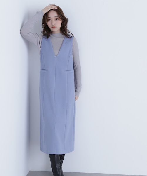 DAMA COLLECTION 圧縮ジャージーワンピース 9AR 圧縮ウール ジャージー ワンピース 通販 - ディノス