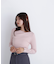 ニュアンスネックリブニット