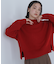 サイドスリットハイネックニット