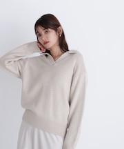 スキッパーポロニット