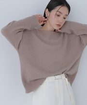 フォックス混オーバーニット