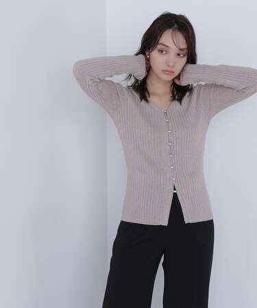 ラメモールカーディガン