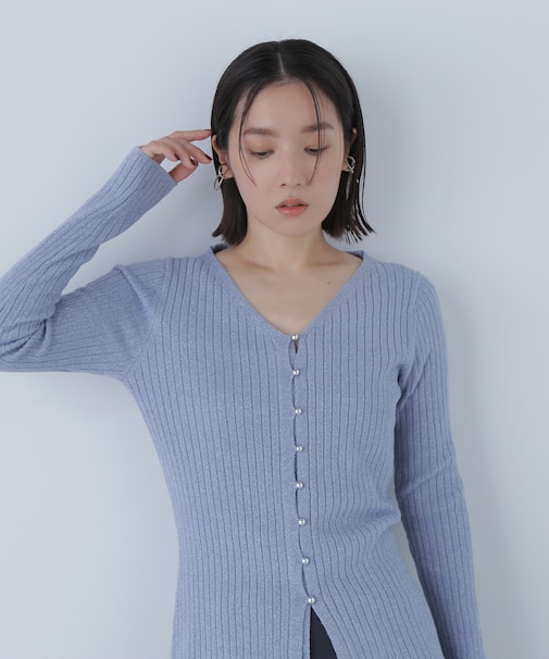 ラメモールカーディガン