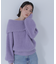 ヘアリーラメオフショルニット