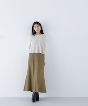 ネップツイードナロースカート