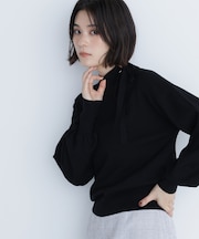 サイドナローリボンニット