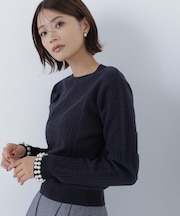 パールブレスレットニット