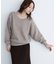 Vネックボクシーラメニット