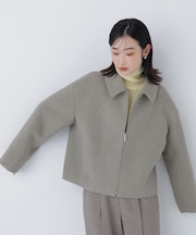 ＜朝比奈 彩さんコラボ＞ステンカラージップブルゾン