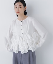 ヘムデザインブラウス