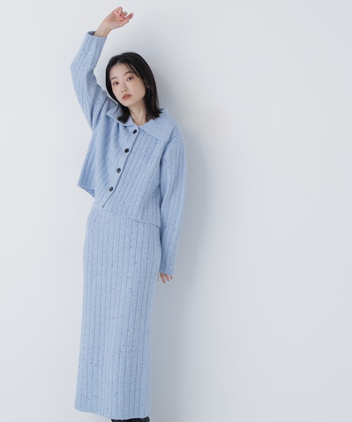 スパンコールラメニットセットアップ