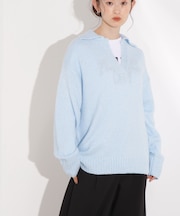 スパンコールスキッパーニット