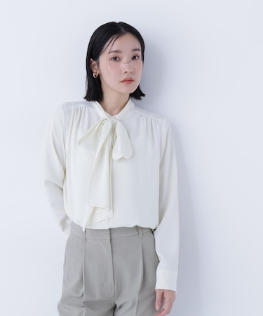 2wayリボンボウブラウス