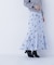 プリントヘム切替マーメイドスカート