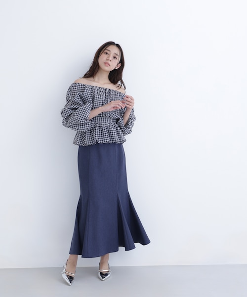 ヘム切替マーメイドスカート｜ナチュラルビューティーベーシックの通販