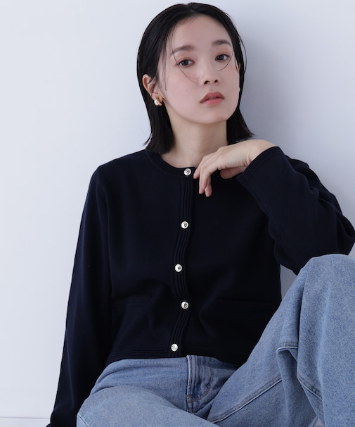 シルクブレンドカーディガン