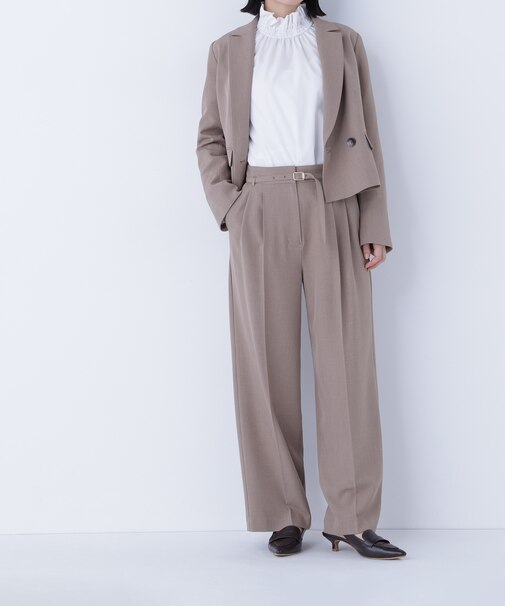 クラッシー SETUP ツータックパンツ