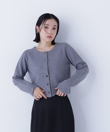 ハートボタンニットジャケット