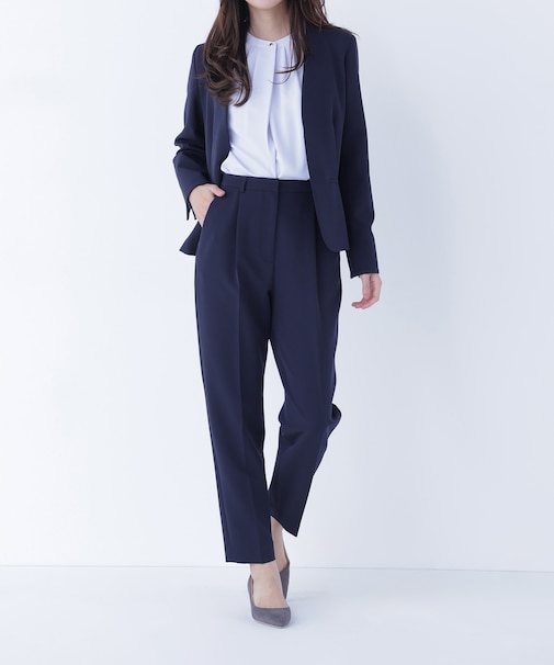 ダブルクロスストレッチ SETUP テーパードパンツ