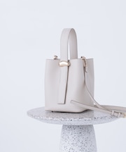 メタルオーナメント2wayバケットバッグ