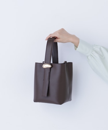 メタルオーナメント2wayバケットバッグ