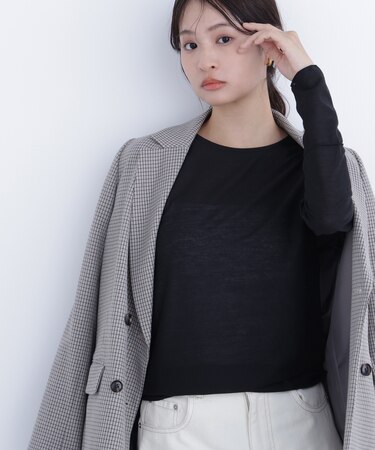 〈N.〉シアーメロウカットソー