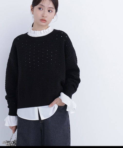 アイレットニットプルオーバー