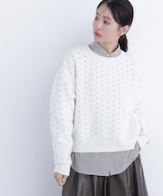 〈N.〉 アイレットニットプルオーバー