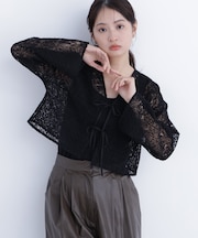 〈N.〉レース羽織ブラウス