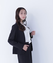 ダブルクロスストレッチ SETUP ノーカラージャケット