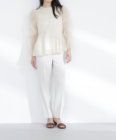 カラーテーパードパンツ