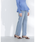 サイドスリットストレートデニムパンツ