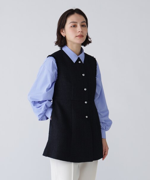 ファンシーツイードジレ