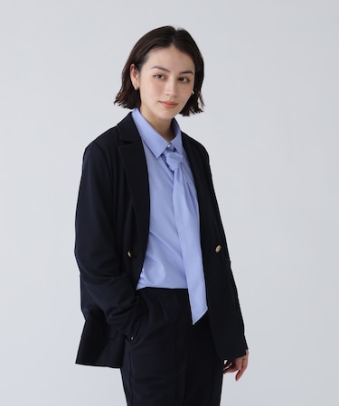 洗えてシワになりづらい楽ちんキレイ見えジャージーセットアップ