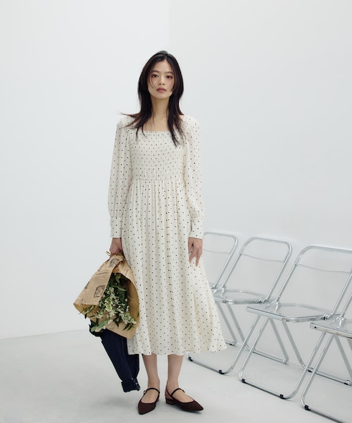 ナチュラルビューティーベーシック ベロアリボンカーデ＆リブキャミワンピース ナチュラルビューティーベーシック ベロアリボンカーデ＆リブキャミ