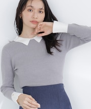 襟付リブベーシックニット